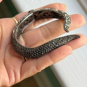 Elegant MCL Black Bangle Bracelet